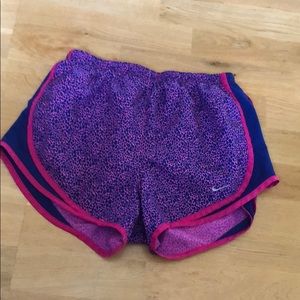 Nike tempo dri fit leopard print running shorts